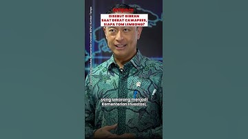 Disebut Gibran saat Debat Cawapres, Siapa Tom Lembong? #shorts