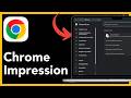 comment imprimer une page web avec Google Chrome