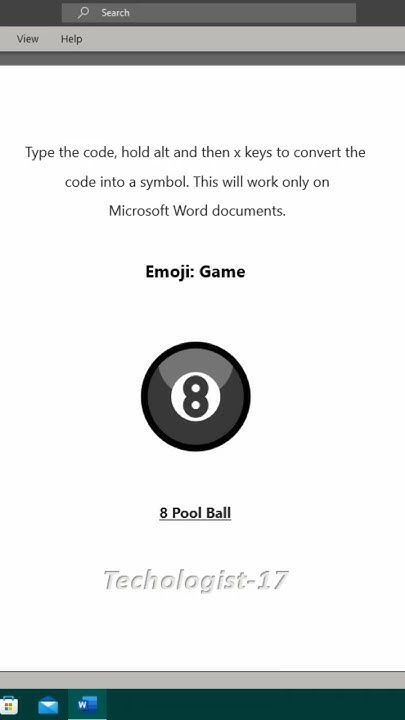 8-ball-pool-emoji-microsoftword-technologist17-youtube