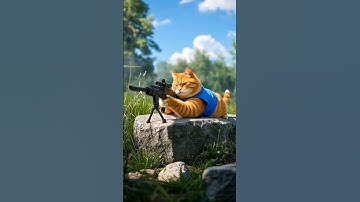 "How did the cat hunt a cow a little?"#youtube #youtubeshorts #trending #funny #foryou #shorts #ai