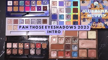PAN THOSE EYESHADOWS 2023 Intro