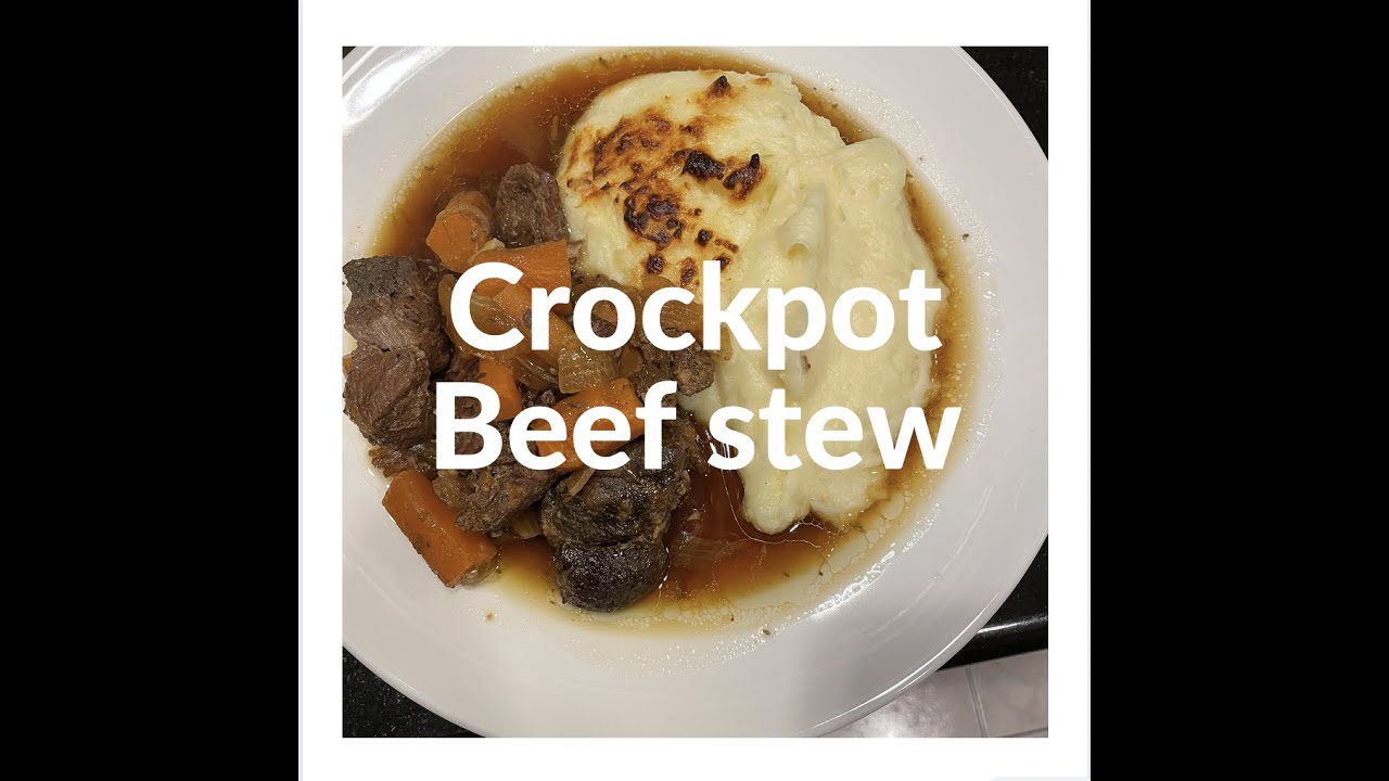 How to make beef stew in a crock pot. YouTube