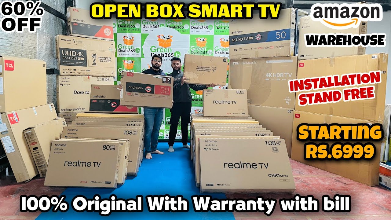 Open Box Smart tv, With warranty with bill, 100% Original