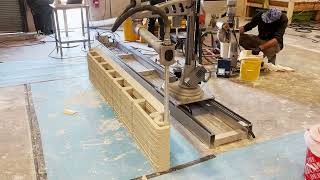 Timelapse 3D Printing a Wall Segment with our Scara Elite Roadrunner Cement Printer!