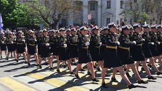 Женский марш на Параде Победы 9 мая 2021 в Севастополе