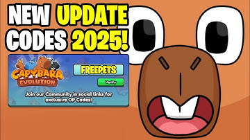 *NEW* ALL WORKING CODES FOR CAPYBARA EVOLUTION IN 2025! ROBLOX CAPYBARA EVOLUTION CODES