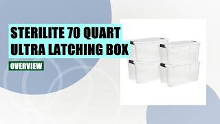 Sterilite 70 Quart Ultra Latching Box Review Guide