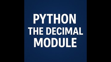 Python : Decimal Module