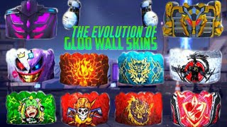 The evolution of gloo wall skins in free fire from season 1 || Duppy gamer ||