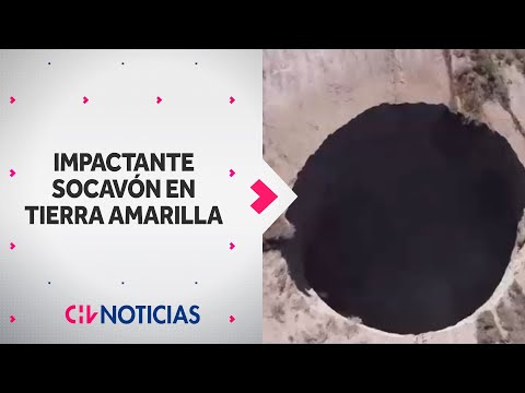 Alerta por ENORME SOCAVÓN cerca de yacimiento minero en Tierra Amarilla - CHV Noticias