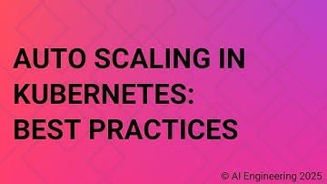 Auto Scaling in Kubernetes Best Practices