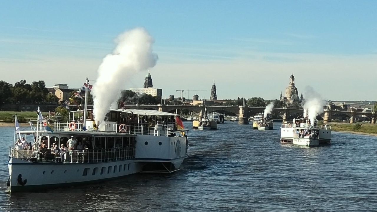 Dresdner DANKE - Parade der Sächsischen Dampfschifffahrt Dresden 07.09.2025