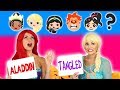 GUESS THE EMOJI MOVIE CHALLENGE. ELSA VS ARIEL. (Is it Tangled or Aladdin?) Totally TV