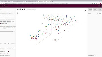 BERT visualization in Embedding projector