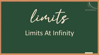 5 3  Limits At Infinity Intuitive