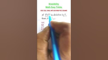 Division Math Tricks| Divisibility| Arithmetic Problems & Shortcuts| Number System|