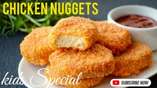 Chicken nuggets|kids special lunch box recipe|quick and simple nuggets recipe