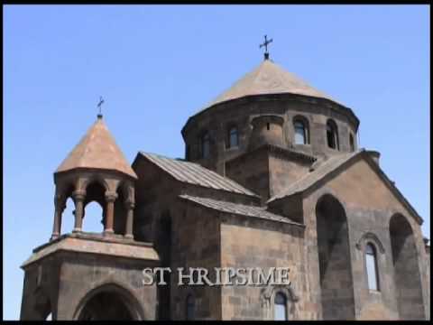Echmiadzin, also Echmiatsin, Etchmiadzin, Ejmiatsin is the spiritual centre of Armenia and the seat of the Catholicos of All Armenians, the head of the Holy Armenian Apostolic Church. It is the most populous city in Armavir province, about 20 km west of Yerevan. The 1989 census counted the population of Echmiadzin as 61000; it has declined considerably since: 56388 in the 2001 census, and an estimated 52757 in 2008. The town originated as Vardkesavan or Vardgesavan in the 4th or 3rd century BC. King Vagharsh (117-140) had the name changed to Vagharshapat which still persists as the official appellation of the town. Several decades later the town became the capital of Armenia and remained the country's most important city until the 4th century AD. Over the centuries the city has borne several other names, including: Avan Vardgesi, Artemed, Iejmiatsin, Kaynepolis, Kayrak'aghak', Norak'aghak', Uch'k'ilisa, ÃÃ§kilise, and Valeroktista. Historically, the focal point of the town is the Echmiadzin Cathedral, the oldest in the world. It was originally built by Saint Gregory the Illuminator as a vaulted basilica in 301-303, when Armenia was the only country in the world the state religion of which was Christianity. According to the 5th-century Armenian annals, St. Gregory had a vision of Christ descending from heaven and striking the earth with a golden hammer to show where the cathedral should be built. Hence, the patriarch gave the church and the town the new name of Echmiadzin <b>...</b>
