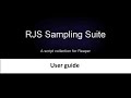 Rjs sampling suite 3 user guide