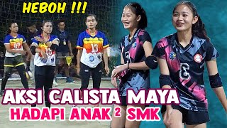 Aksi Voli Calista Maya Terbaru Ketika Hadapi Tim Smk Krida Di Turnamen Trembes Womens Cup 2023