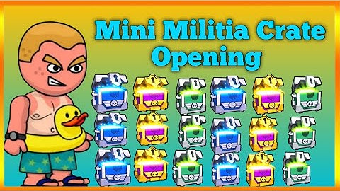 mini militia crate opening biggest crate opening black ops crate campaign crate #GrootCA gaming