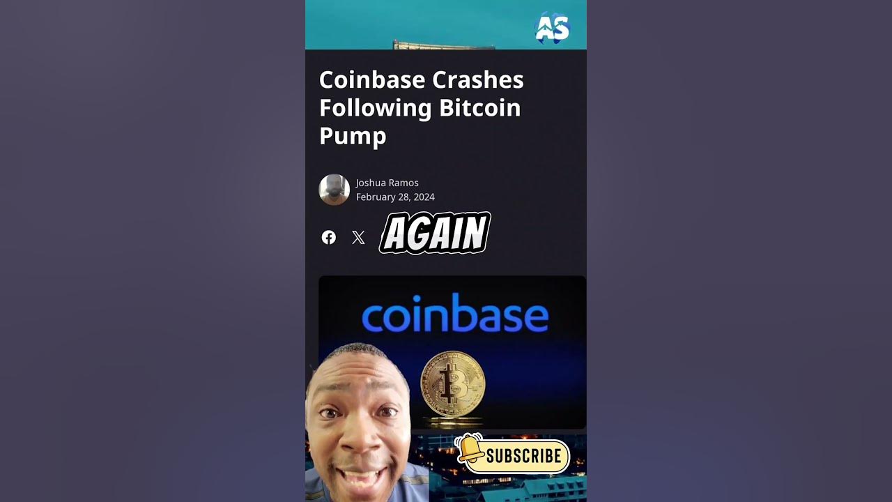 Shocking: Coinbase Crashes After Bitcoin Surge - YouTube