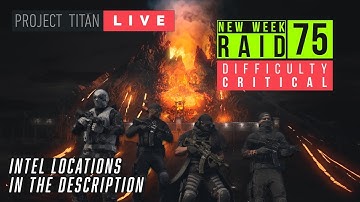 Ghost Recon Breakpoint | ⚡ NEW RAID WEEK 75 CRITICAL ⚡+ INTEL in the description