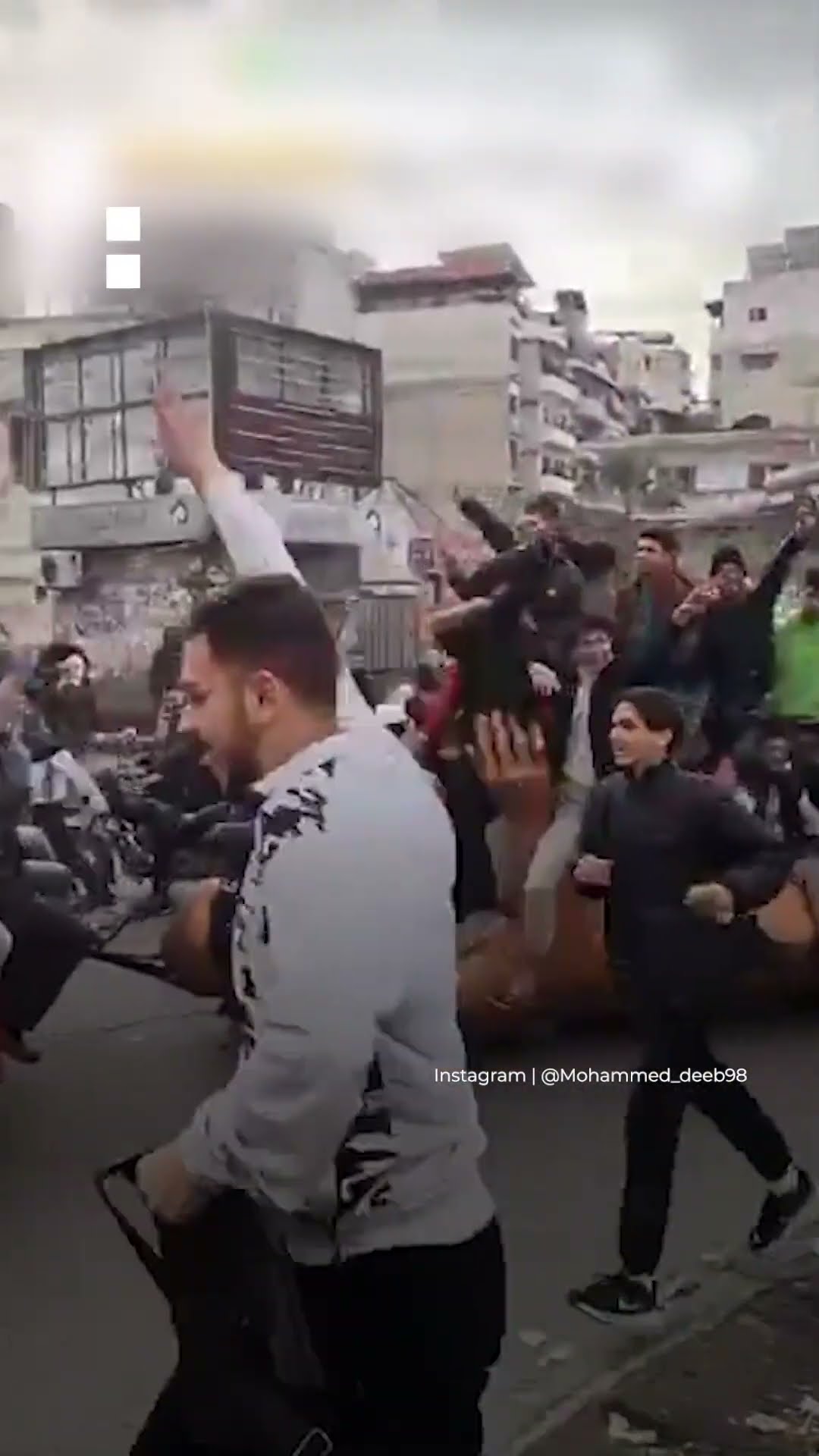 Syrians ride on toppled Assad statue | AJ #shorts