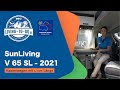 Roomtour SunLiving V 65 SL, Model 2021. Kastenwagen mit 6,36m Länge. Caravan Salon 2020 Düsseldorf