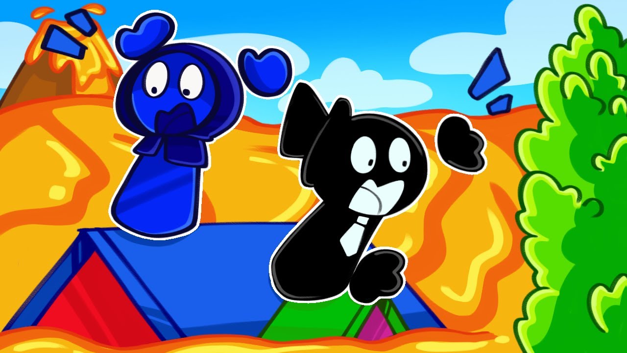 Jevin e Black no DESAFIO do CHÃO É LAVA do ROBLOX