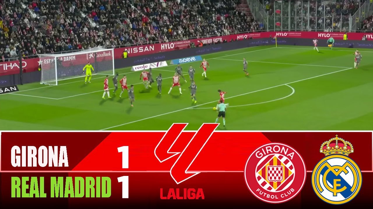 GIRONA vs REAL MADRID 1-1 | 2025 LaLiga | Match Highlights