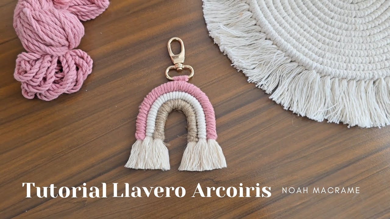 Tutorial llavero de arcoiris
