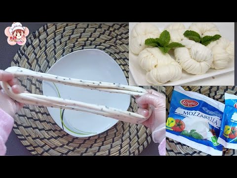 طريقة عمل جبنة مشللة من جبنة موزاريلا      