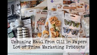 Unboxing a Haul from Cili in Papers  Lot of Prima Marketing Products