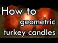 How to Make Geometric Turkey Candles : DIY