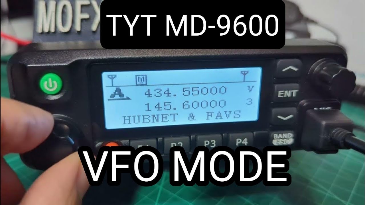 TYT-MD9600 VFO MODE - YouTube
