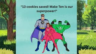 Make Ten to Add! | Superhero Math Story for Kids | 1st Grade Addition Strategy