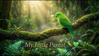My Little Green Bird 🦜💚 | Soft Fantasy Song | Emotional Baby Vocal Vibes ✨ screenshot 3