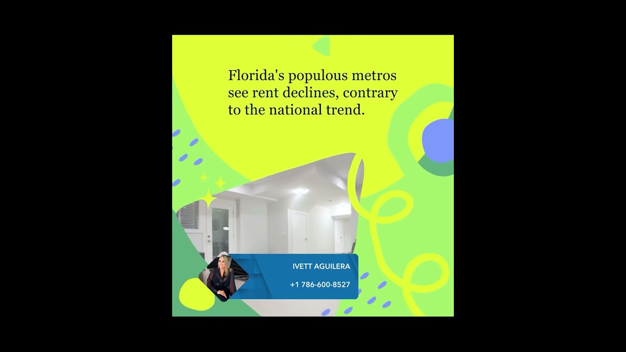 Miami Has the Lowest Drop in Rent Prices in Florida