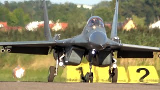 RC MIG-29 FULCRUM DISPLAY FLIGHT WITH ROCKETS AND FLARES