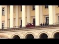 Norwegian constitution day  royal family waving to the crowd from the balcony of the palace