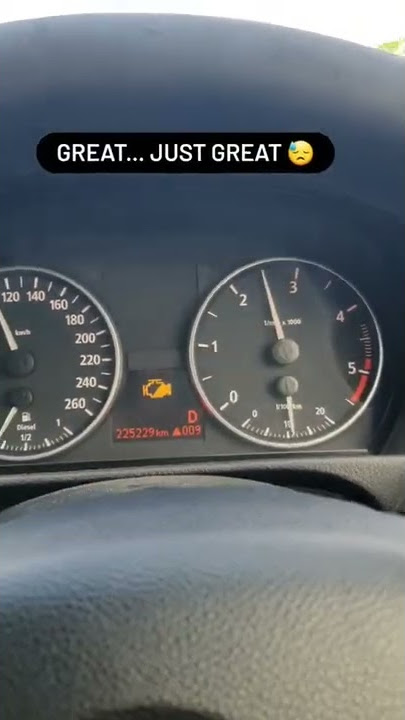 SOLVED - Check Engine warning light | Engine Misfire - BMW E90 320d #Shorts