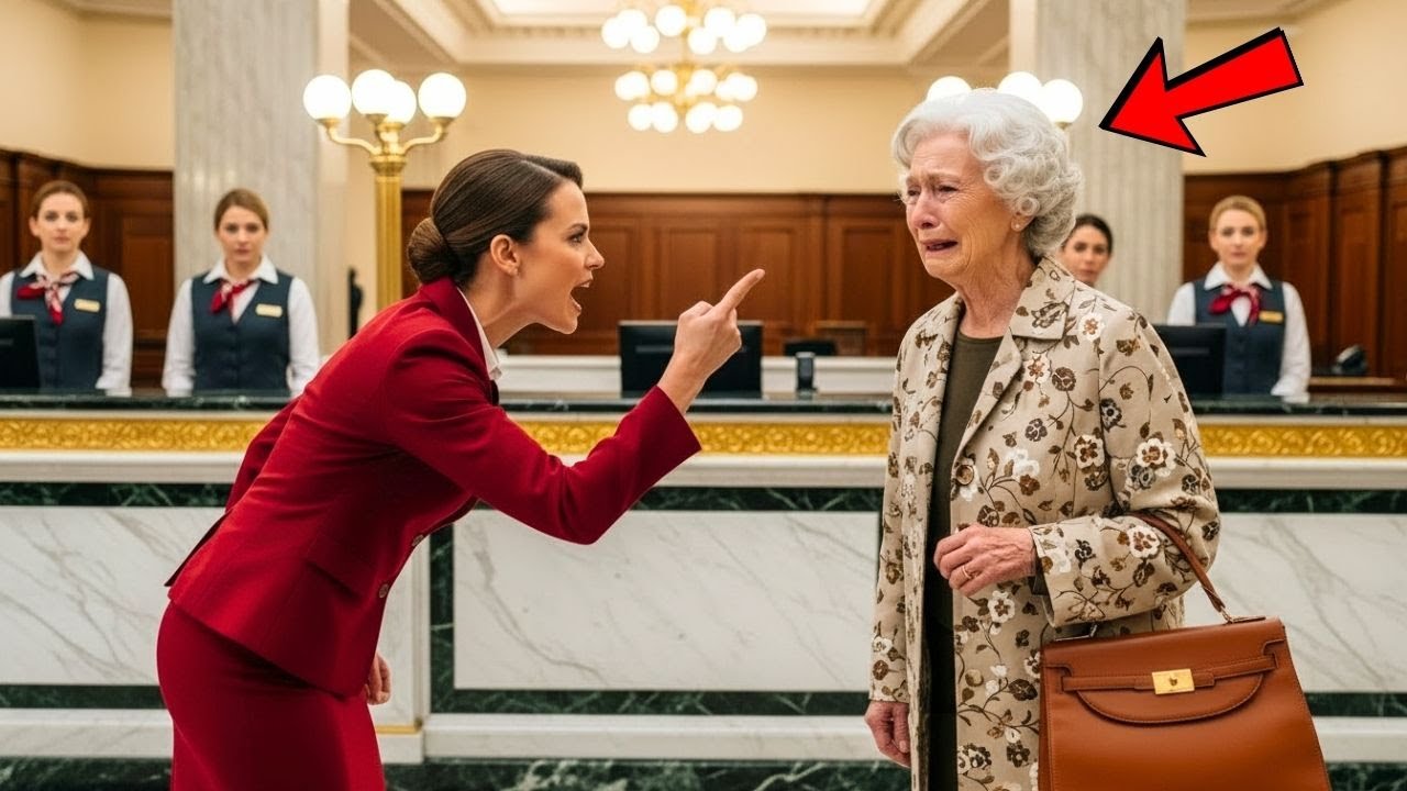 MATKĘ MILIARDERA WYRZUCONO Z BANKU, NIE WIEDZĄC, ŻE JEJ SYN BYŁ SZEFEM. TO, CO ROBI, SZOKUJE