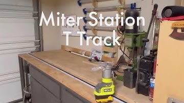 How to Add T-Track to Your Miter Saw!