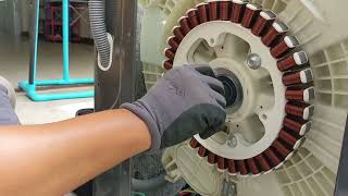 How to disassembly LG front loader washing machine inner tube and Assembly 