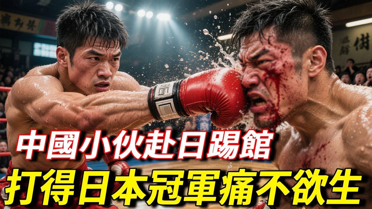 中國小夥赴日踢館！矯健身手驚呆日本裁判，重拳打得日本冠軍痛不欲生！ 【七尺格鬥】