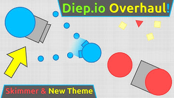 DIEP.IO SKIMMER UPDATE & NEW THEME!! - Diep.io New Tank & Theme Gameplay!!