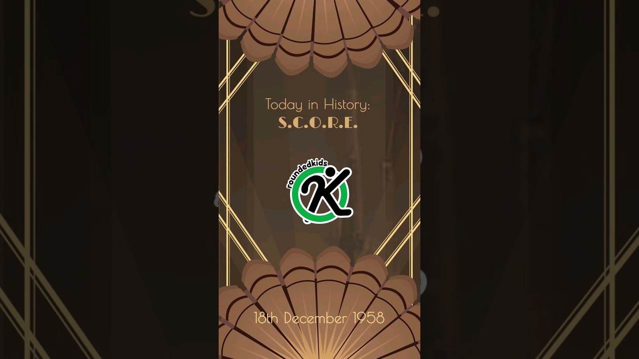 The first ever human voice broadcast from space! 