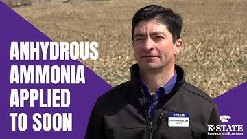Anhydrous Ammonia Applied To Soon