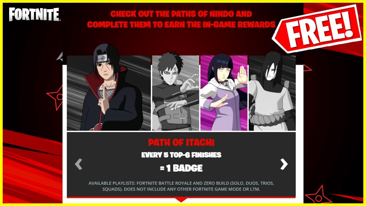 How to Complete PATH OF ITACHI Questline (UPDATED) // Fortnite - The Nindo  Event 